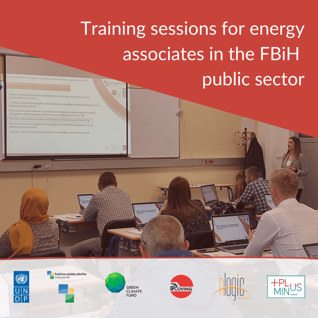 Training sessions for energy associates in the FBiH public sector